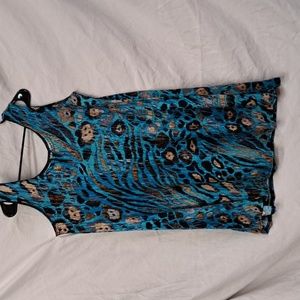 XL Jostar sleeveless multi color animal print dress